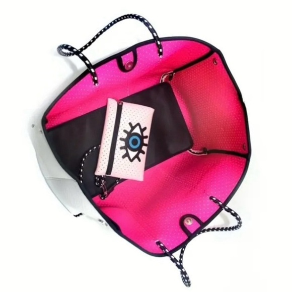 Large Neoprene Tote with Evil Eye - Picture 4 of 8